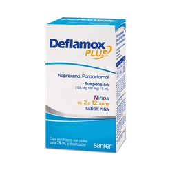 Analgésico Deflamox Plus Niños Sabor Piña 75 Ml | HEB