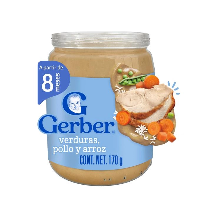 Papilla Comidita Casera Et3 Pollo, Verduras Y Arr 170 Gr