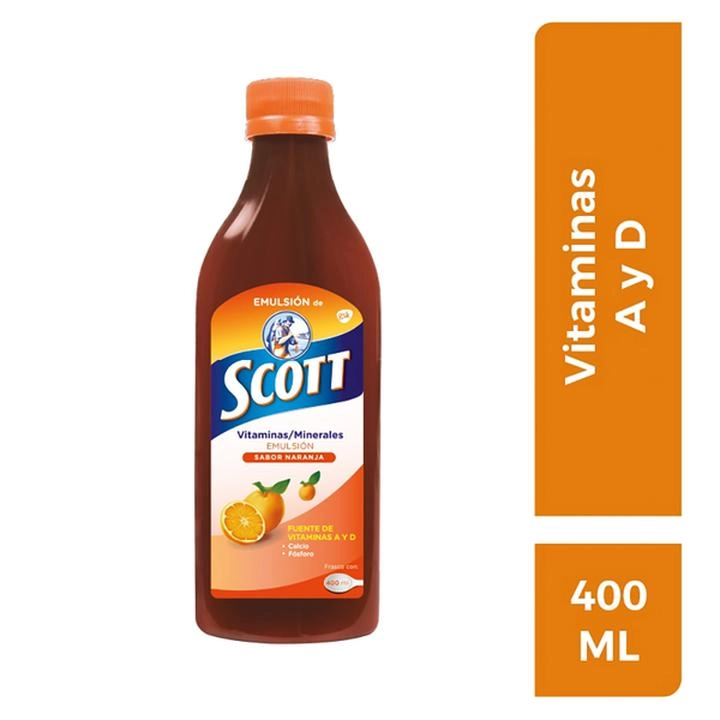 Emulsion de Scott Multivitamínico Naranja 400 ml