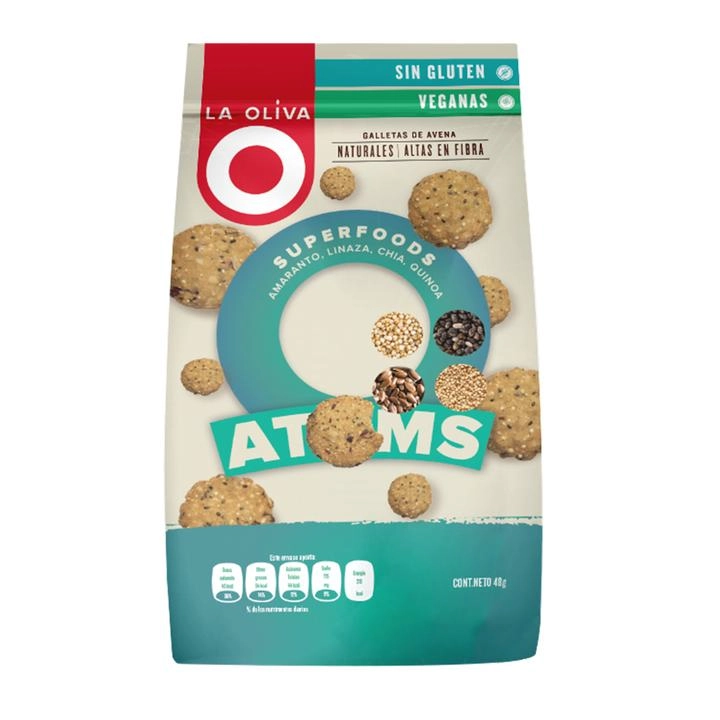 Galletas Amarato, Linaza, Chia Y Quinoa 48 Pz
