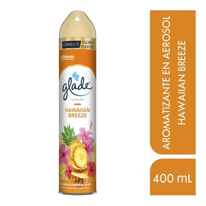 Glade Aromatizante de Ambiente en Aerosol Hawaiian Breeze 400 ml