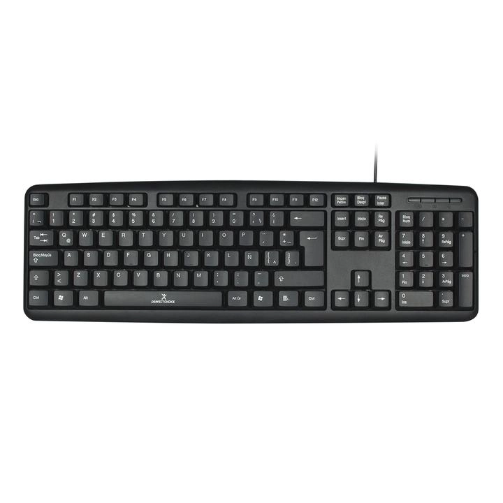 Teclado Alámbrico Pc-200970 Negro 1 Pz