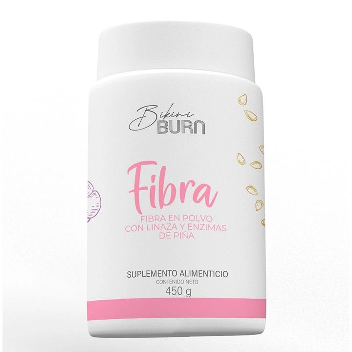 Suplemento Alimenticio en Polvo Bikini Burn Fibra con Linaza y Enzimas de Piña 450 g