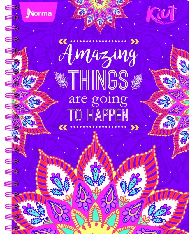 Cuaderno Profesional con Espiral Kiut 5 Materias 200 Hojas de Raya