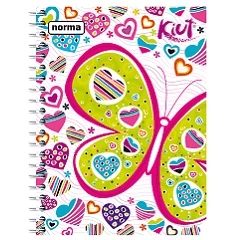 Cuaderno Profesional con Espiral Kiut 100 Hojas de Raya