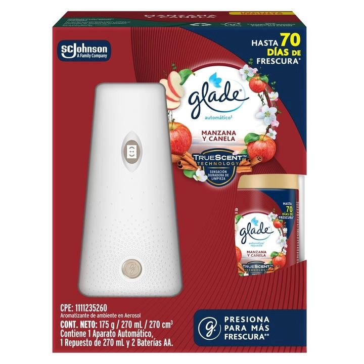 Glade Aromatizante con Aparato y Repuesto Manzana Canela 175 g