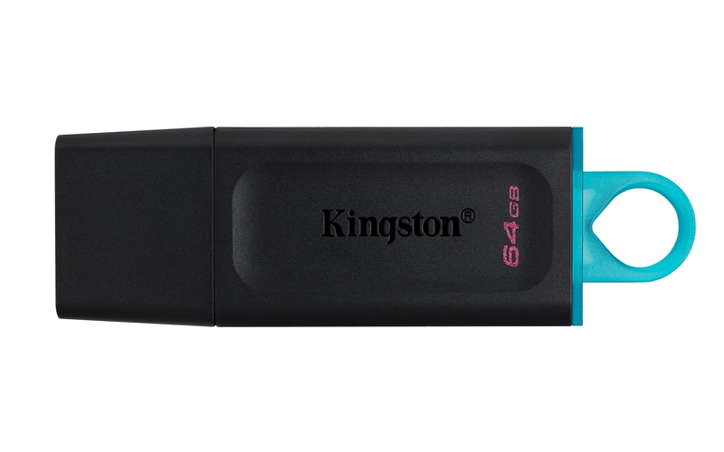 Memoria Flash USB Kingston Data Traveler Exodia 64 GB Negro y Azul 1 pz