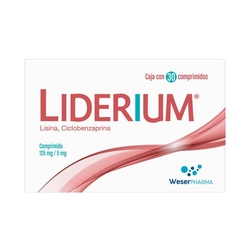 Liderium Criclobenzaprina Lisina 30 Comprimidos | HEB