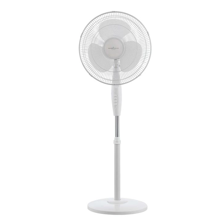Ventilador de Pedestal Kerrville de Base Redonda Blanco 16"