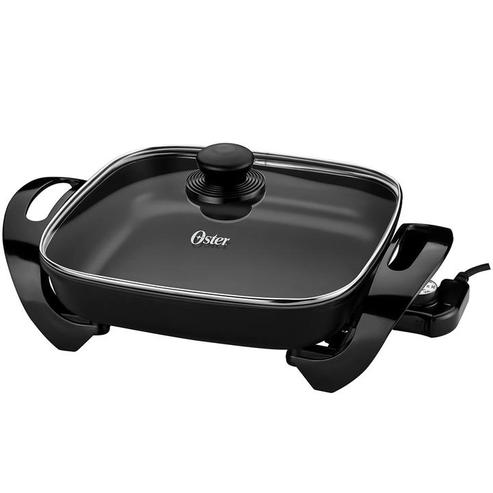 Sartén Eléctrica Con Tapa Oster CKSTK1712 12x12" Negro 1 Pz
