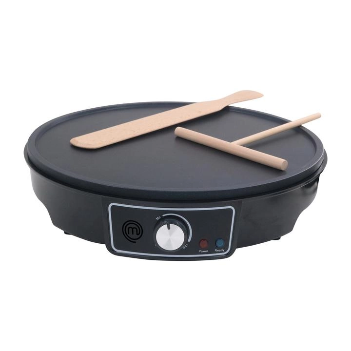 Crepera Eléctrica Hukën x MasterChef Negro de Acero Inoxidable