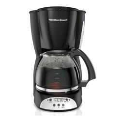Cafetera Programable Negra / Steel 12 Tazas 1 Pz | HEB