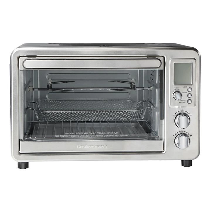 Horno Tostador Digital con Freidora de Aire y Rostizador Hamilton Beach Sure-Crisp 25 L