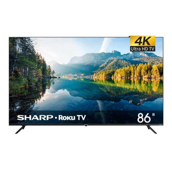 Pantalla Sharp 86" Roku Tv Ultra HD Modelo 4T-C86EL8UR