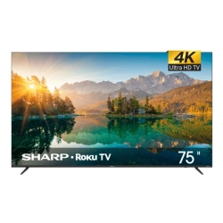 Pantalla Sharp 75" 4K UHD Smart Roku Modelo 4T-C75EL8UR