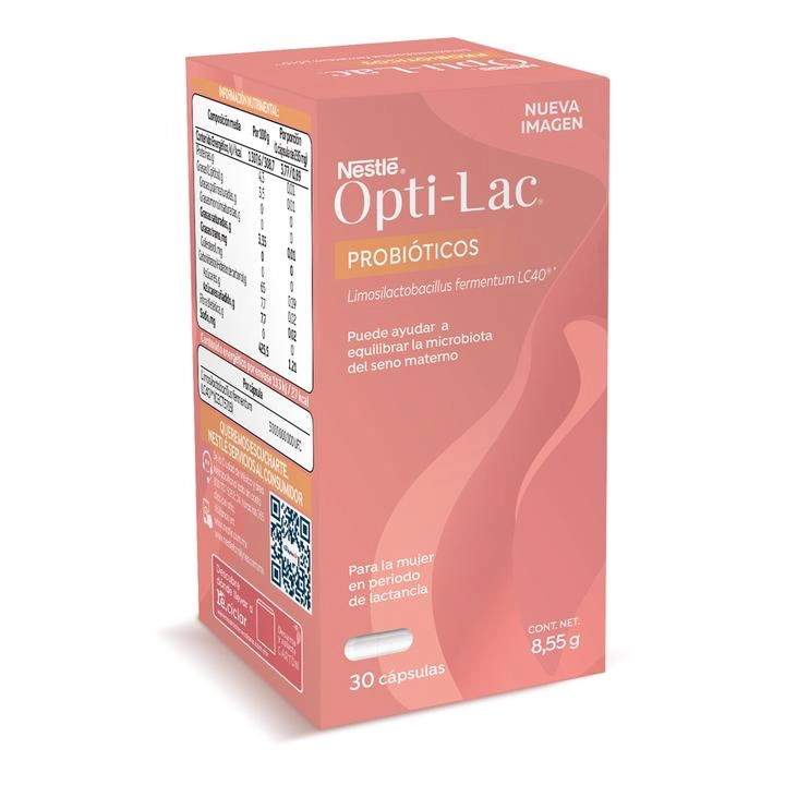 Probióticos Nestlé Opti-Lac con 30 Cápsulas