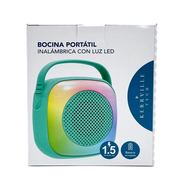 Bocina Portátil Inalámbrica 2 Menta Mod Ke-S77606 1 Pz