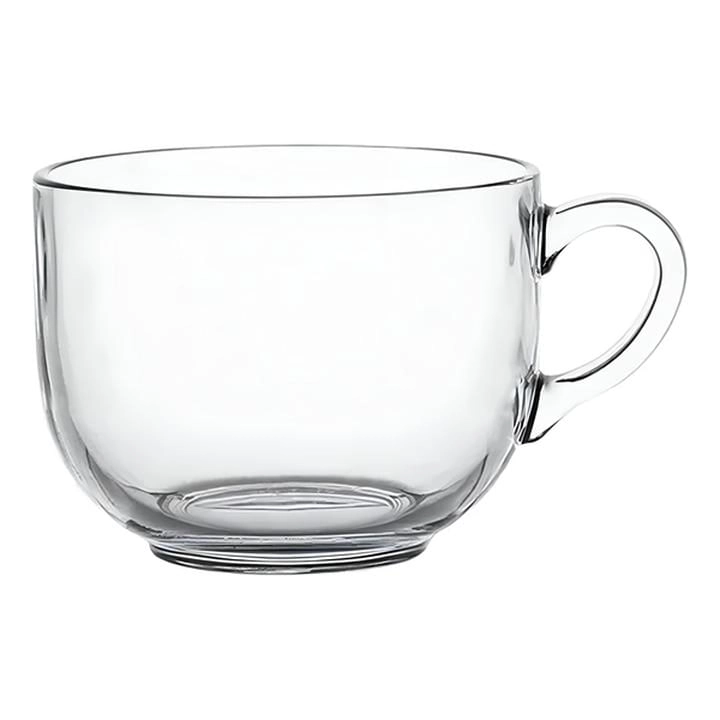 Taza de Vidrio Transparente Jumbo Cafe o Cereal 420 ml