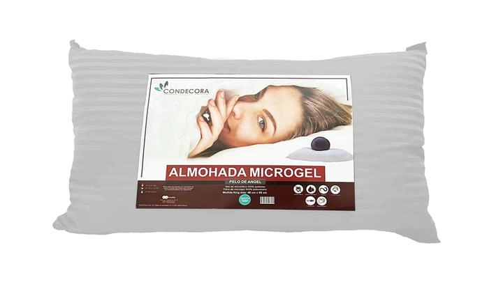 Almohada Microgel Pelo de Angel King Blanca 1 Pz