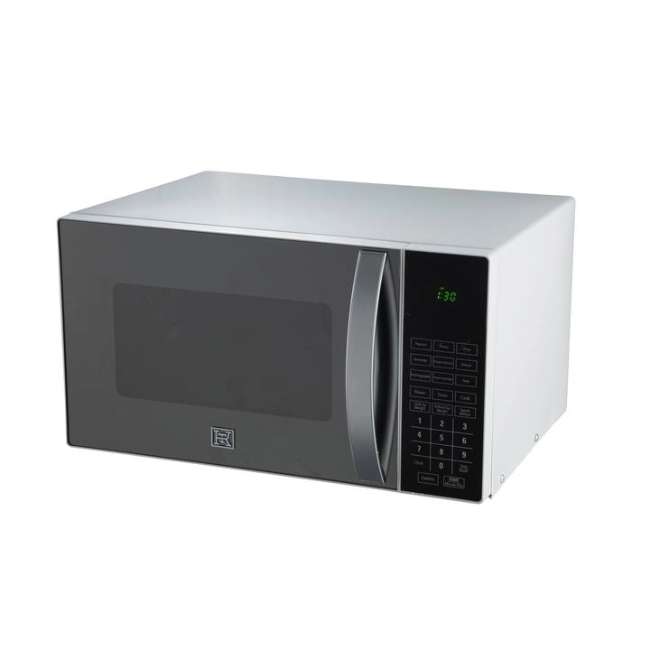 Microondas Kitchen & Table 25 L 1350 W Blanco con Asa Plateada