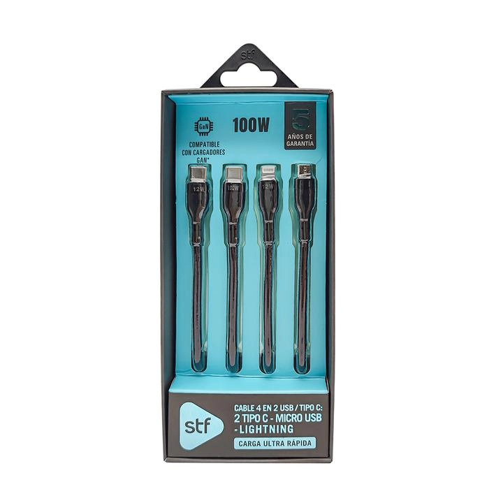 Cable 4 en 2 100w 1 Pz    