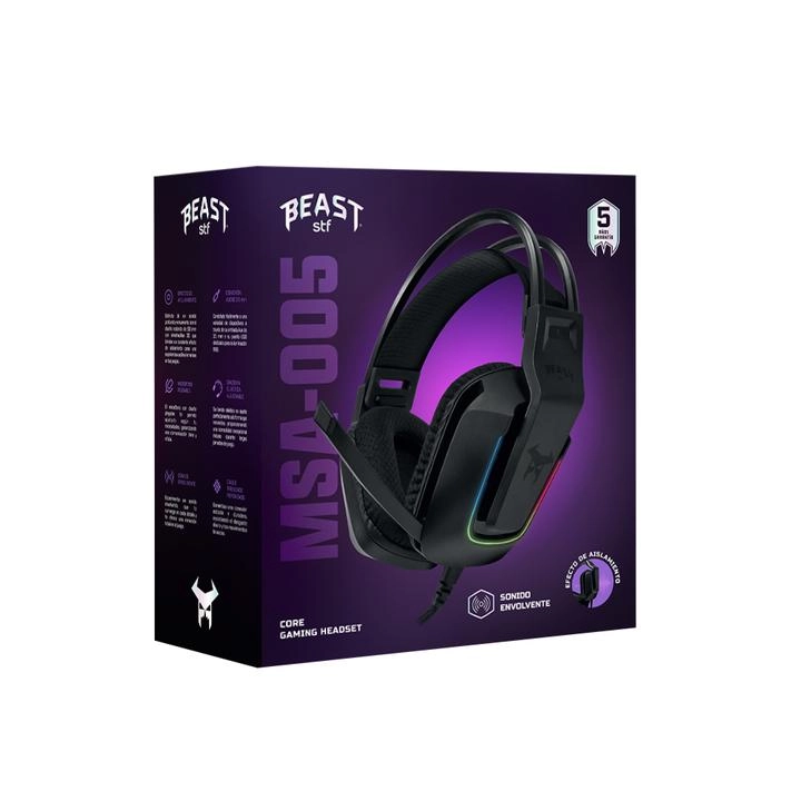 Audífonos Gaming con Banda Elastica Ajustable Mod 1 Pz    