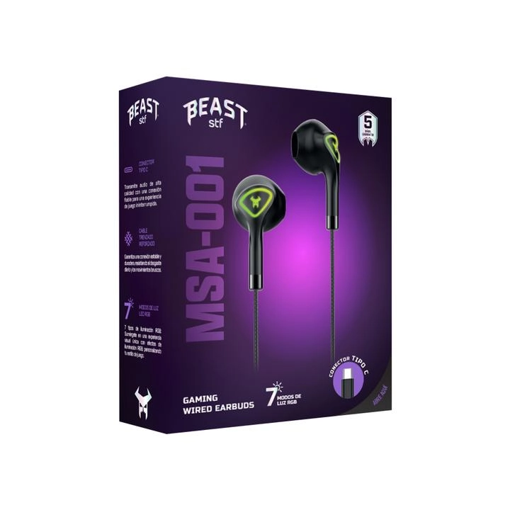 Audífonos Gaming In Ear con Micrófono Mod Stg-E62 1 Pz    