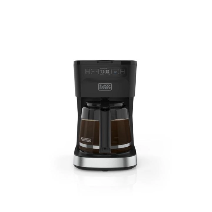 Cafetera Black+Decker Programable 12 Tazas Filtro Permanente CM0322-0SDLA