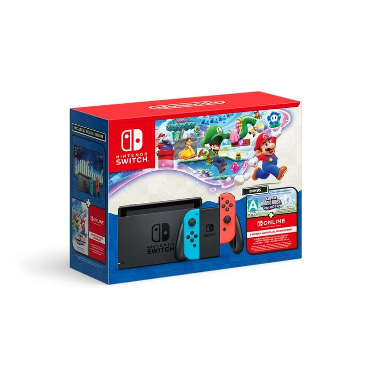 Nintendo Switch + Super Mario Bros. Wonder + 3mo NSO