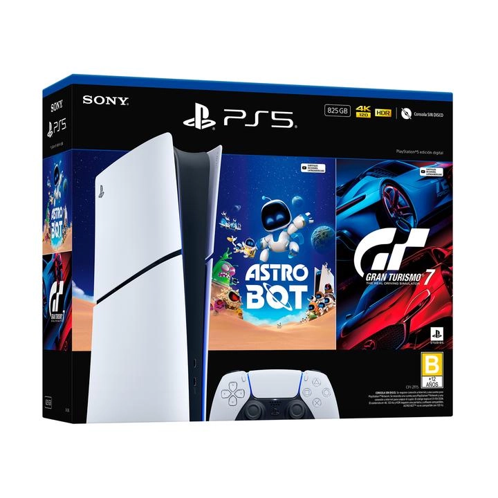 Consola Playstation 5 Digital 825 gb Bundle Astrobot-Gran Turismo