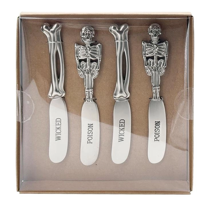 Cuchillos Para Untar 4 Piezas Huesos 1 Pz