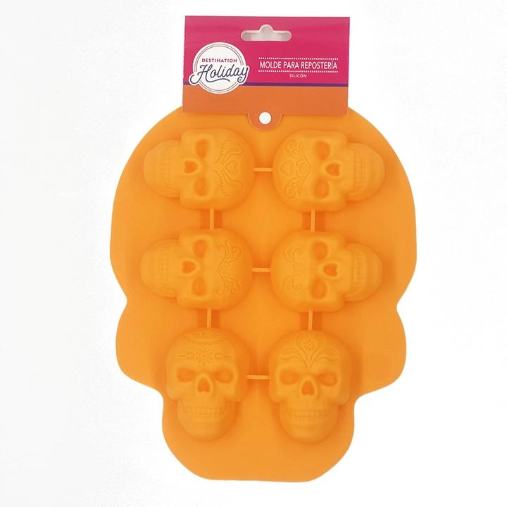Molde Para Repostería Silicón Calaveras 1 Pz