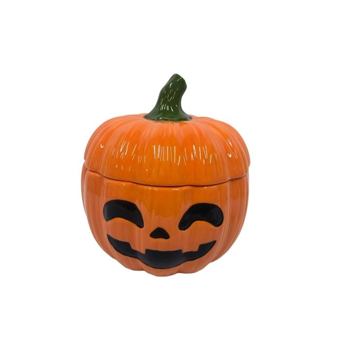 Contenedor de Cerámica Calabaza 1 Pz