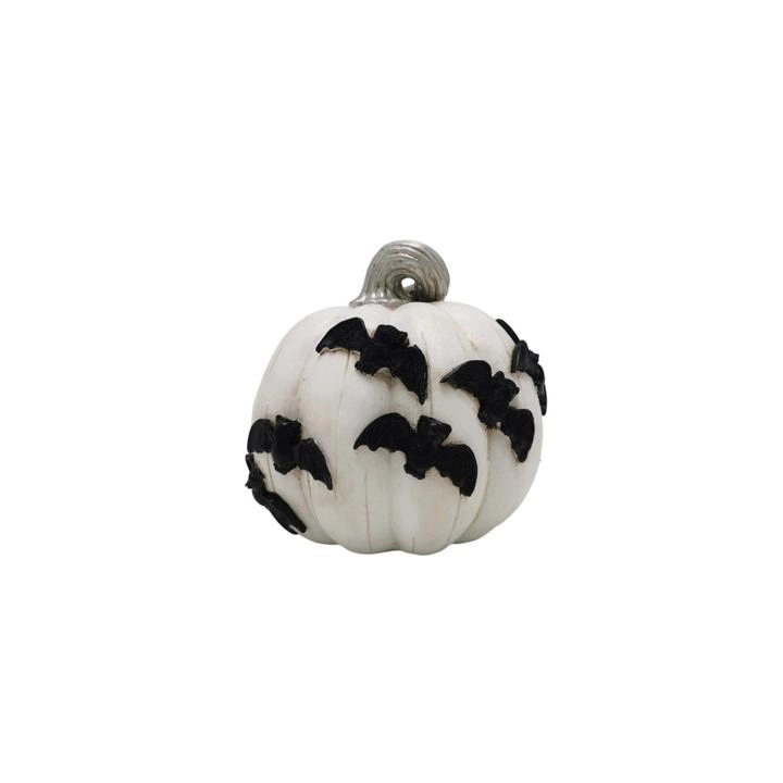 Halloween Calabaza con Murcielagos 17 Cms 1 Pz