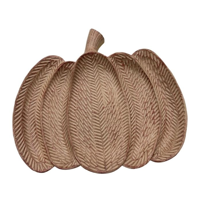 Halloween Calabaza Decorativa 35x30 Cms Café 1 Pz