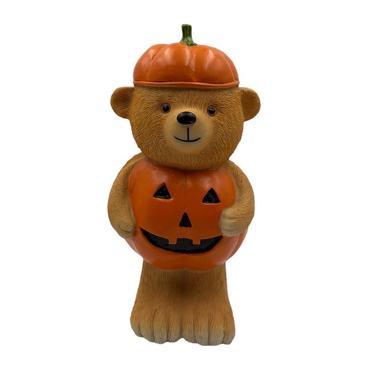 Halloween Oso Traje Calabaza 10.5x9.5x21.5 Cm 1 Pz    