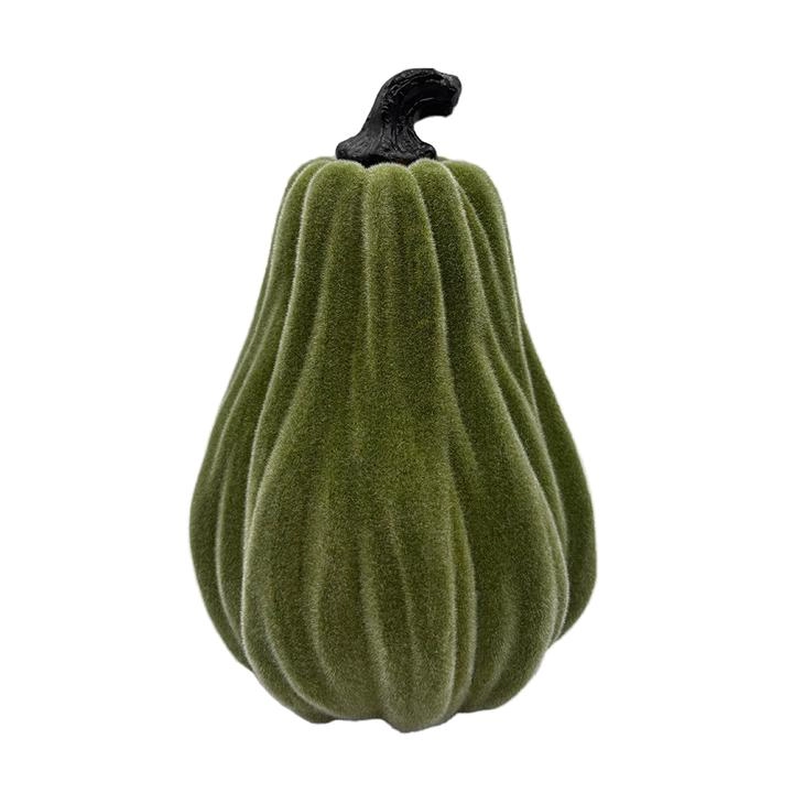Harvest Calabaza Alta Verde Terciopelo 9.8x9.8x14. 1 Pz    