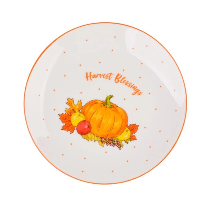 Destination Holiday Plato de Porcelana Calabaza 7.5 cm