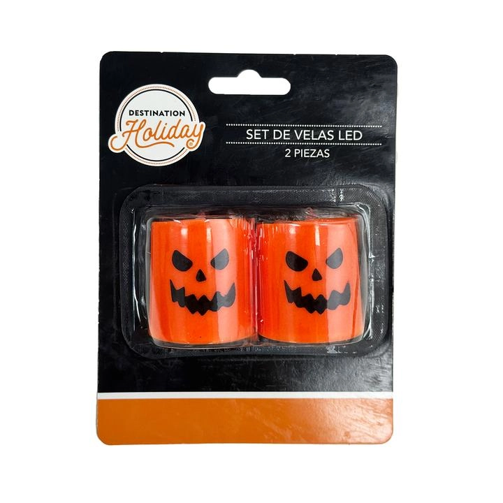 Halloween Set de Velas Artificiales Led 7 Cm 1 Pz    