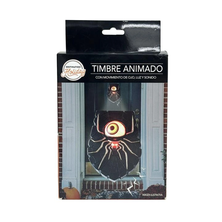 Halloween Timbre de Araña 12 X 5 Cm 1 Pz    